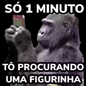 SÓ 1 MINUTO TÔ PROCURANDO UMA FIGURINHA - getsticker.com