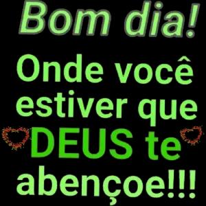 Bom dia! Onde você estiver que ❤DEUS te abençoe!!! - getsticker.com