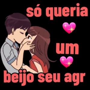 só queria um beijo seu agr - getsticker.com