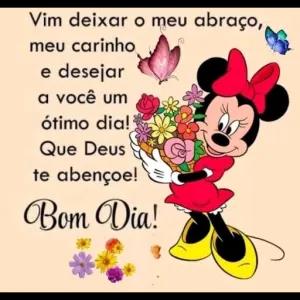 Vim deixar o meu abraço, meu carinho e desejar a você um ótimo dia! Que Deus te abençoe! Bom Dia! - getsticker.com