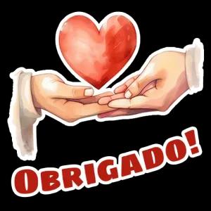 OBRIGADO! - getsticker.com