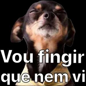 Vou fingir que nem vi - getsticker.com