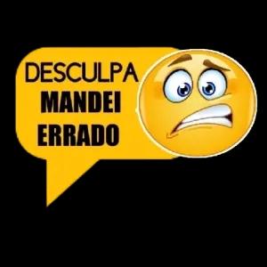 DESCULPA MANDEI ERRADO - getsticker.com