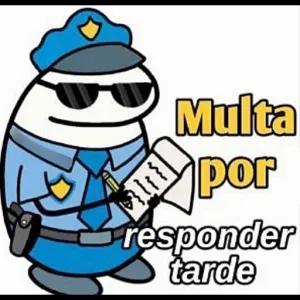 Multa por responder tarde - getsticker.com