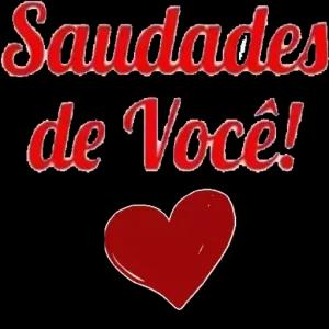 Saudades de Você! - getsticker.com