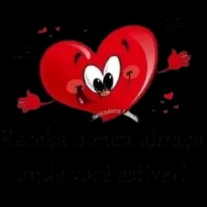 Receba o meu abraço onde você estiver! - getsticker.com