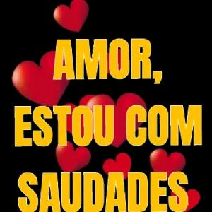 AMOR, ESTOU COM SAUDADES - getsticker.com