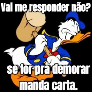 Vai me responder não? se for pra demorar manda carta  - getsticker.com