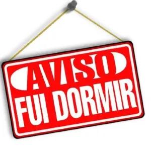 AVISO FUI DORMIR - getsticker.com