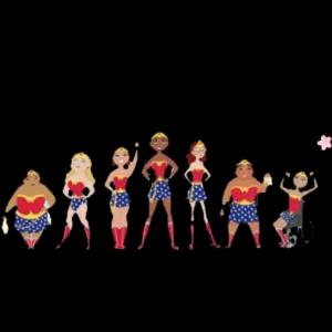 Somos todas Mulheres maravilha Feliz Dia da Mulher!  - getsticker.com