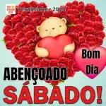 TextSticker 2024  ABENÇOADO SÁBADO!  Bom Dia