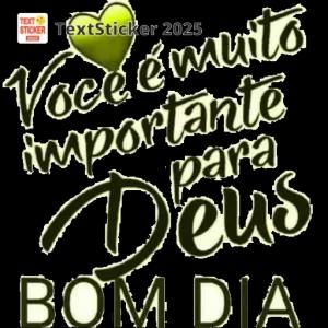 Você é muito importante para Deus BOM DIA - getsticker.com