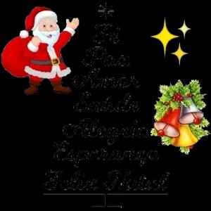 By Anninha * Fé Paz Amor Saúde Alegria Esperança Feliz Natal - getsticker.com