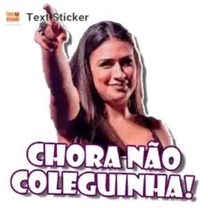 CHORA NÃO COLEGUINHA! - getsticker.com