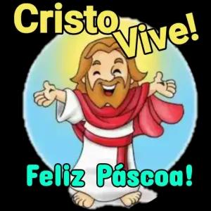 Cristo Vive! Feliz Páscoa! - getsticker.com