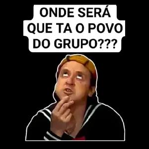 ONDE SERÁ QUE TA O POVO DO GRUPO???  - getsticker.com