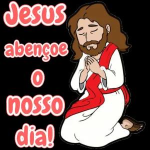 Jesus abençoe NOSSO dia!  - getsticker.com