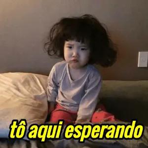 tô aqui esperando - getsticker.com