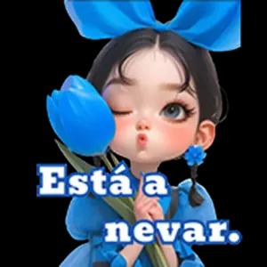 Está a nevar. - getsticker.com
