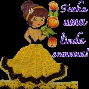 Tenha uma linda semana! - getsticker.com