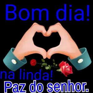 Bom dia! na linda! Paz do senhor. - getsticker.com