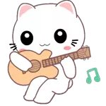 The picture shows a cute panda in a green skirt, dancing happily.