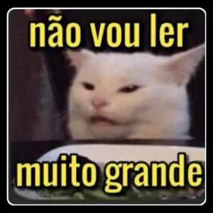 não vou ler muito grande - getsticker.com
