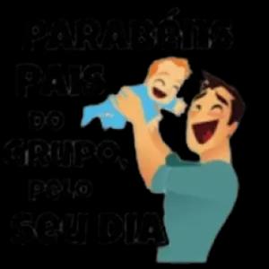 PARABÉNS PAIS DO GRUPO PELO SEU DIA - getsticker.com