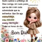 Quero apenas a presença de Deus comigo, em cada passo que eu der e em cada adversidade que eu enfrentar. Que Ele seja minhaFORÇA, meu ESCUDO minha PROTEÇÃO Todas as horas do dia. Cecilia Sfalsin Bom Dia!
