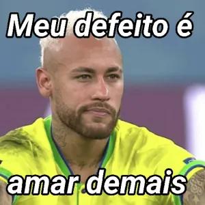 Meu defeito é amar demais - getsticker.com