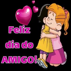 Feliz dia do AMIGO!  - getsticker.com