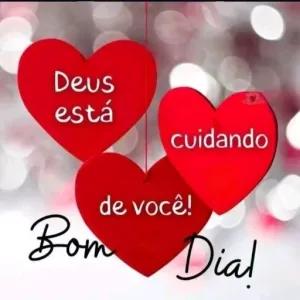 Deus está cuidando de você! Bom Dia! - getsticker.com