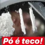 tá cheirando cocaína e