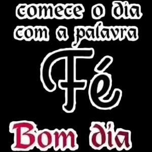 comece o dia com a palavra Fé Bom dia - getsticker.com