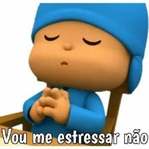 Vou me estressar não - getsticker.com