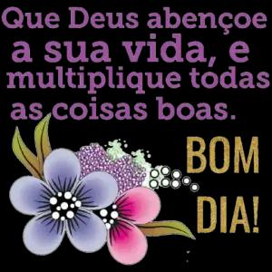 Que Deus abençoe a sua vida e multiplique todas as coisas boas. - getsticker.com