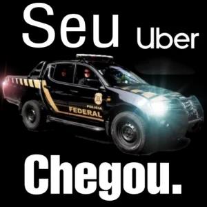 Seu POLICIA FEDERAL Uber Chegou. - getsticker.com