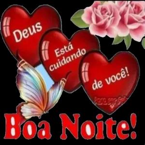 Deus Está cuidando de você! Boa Noite! - getsticker.com
