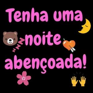 Tenha uma noite abençoada! - getsticker.com