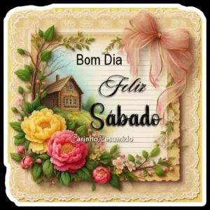 Bom Dia Feliz Sábado CarinhoResumido - getsticker.com