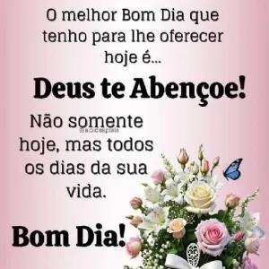 O melhor Bom Dia que tenho para lhe oferecer hoje é... Deus te Abençoe! Não somente @aloidespiaia hoje, mas todos os dias da sua vida. Bom Dia! - getsticker.com