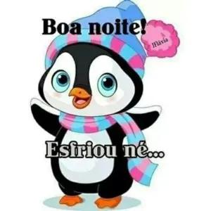Boa noite! Esfriou né... - getsticker.com