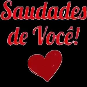 Saudades de Você! - getsticker.com