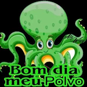 Bom dia meu Polvo - getsticker.com