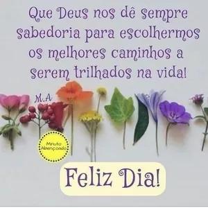 Que Deus nos de sempre sabedoria para escolhermos os melhores caminhos a serem trilhados na vida! M.A Minuto Abençoado Feliz Dia! - getsticker.com