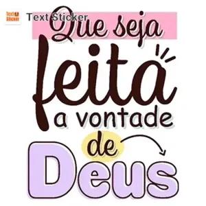 Que seja feita a vontade de Deus - getsticker.com