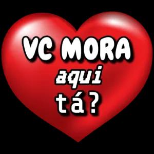 VC MORA aqui tá? - getsticker.com