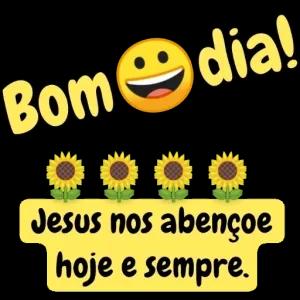 Bom dia! Jesus nos abençoe hoje e sempre. - getsticker.com