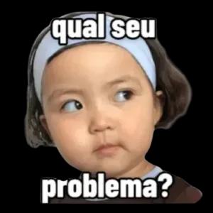 qual seu problema? - getsticker.com