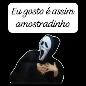 Eu gosto é assim amostradinho - getsticker.com
